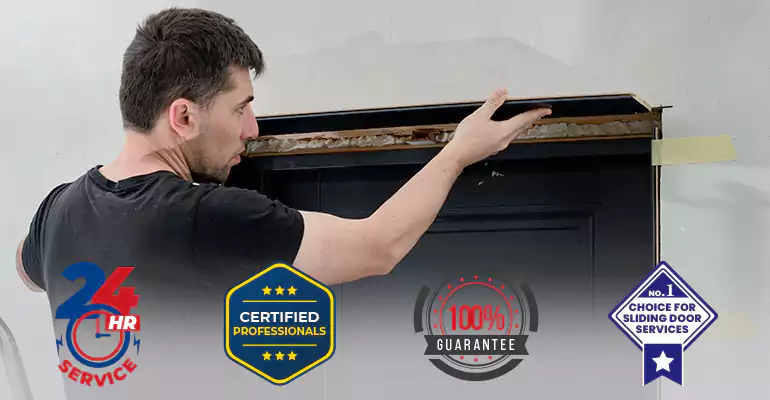 Wood Door Crack and Hole Repair in Miramar